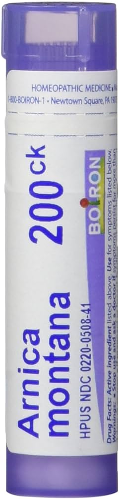 Arnica montana 200ck homeopathic medicine tube