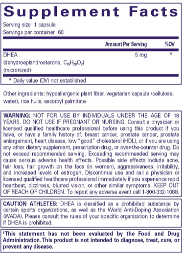 DHEA Ingredients 