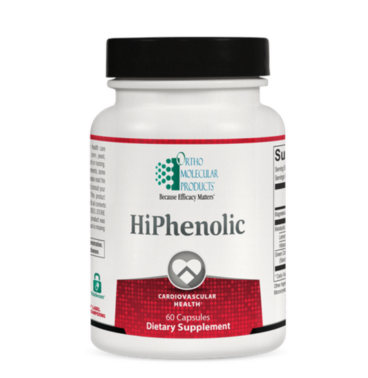 HiPhenolic dietary supplement bottle for cardiovascular health