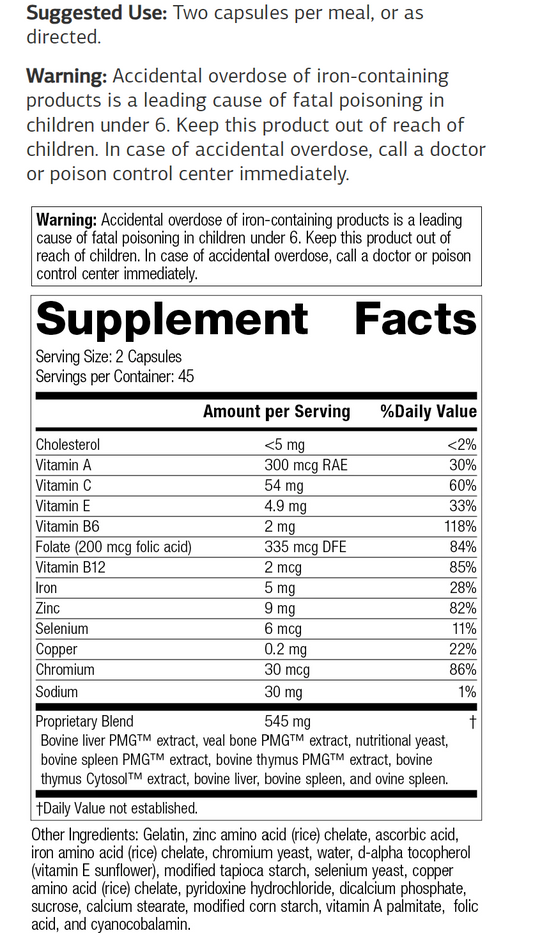 Immuplex Ingredients 