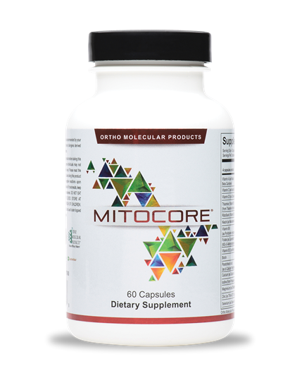 Ortho Molecular Products Mitocore dietary supplement bottle