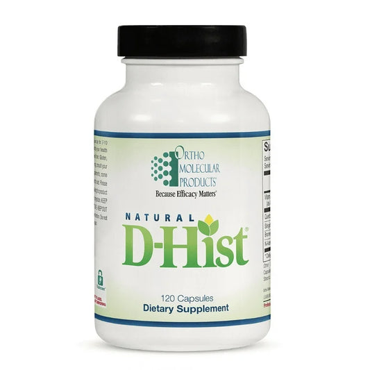 Ortho Molecular Products Natural D-Hist 120 capsules dietary supplement bottle