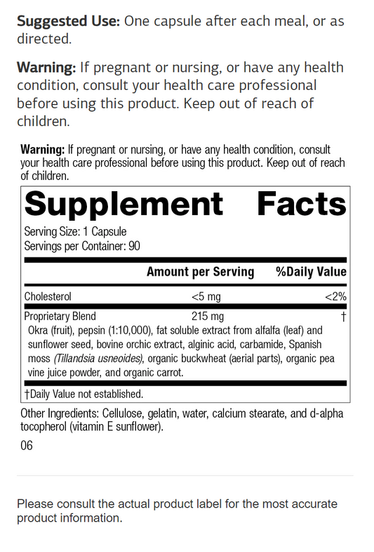 Okra Pepsin Ingredients 