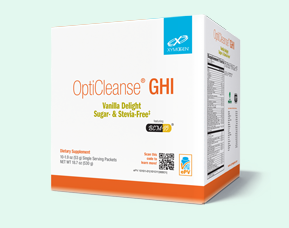 OptiCleanse GHI vanilla delight supplement box