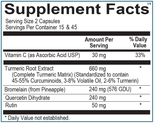 Traumeric Ingredients 