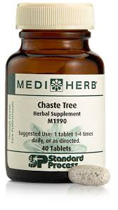 Chaste Tree herbal supplement bottle Standard Process